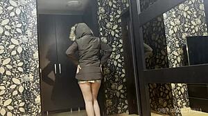 milfy calla gets cum on her jacket