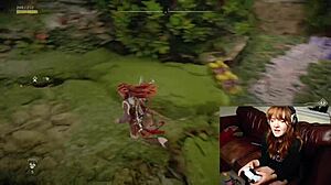 i'm a redhead gamer slut who forgot the cam was on while masturbating with huge socks