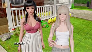 ripples 40 features big tits and cumshot in 3d anime game.