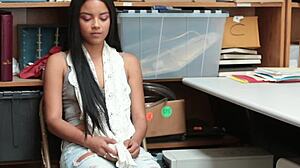 Hot BFFs Bonnie Grey and Maya Bijou caught shoplifting and punished