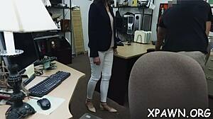 in this intense competition, the non-professional feels the thrill of getting her pussy rammed hard while sucking cock passionately