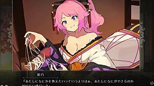 I-I couldn't stop playing this sexy hentai game with Hime in the brothel