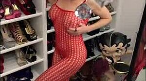 Watch this slut flash and suck during our naughty sex challenge