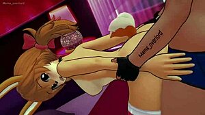 she's scorching in cosplay bikini on the bed