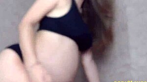 Stunning British Pregnant Girl with Huge Juicy Assets