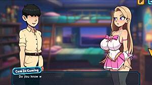 Princess Sophia strips naked in hentai game.