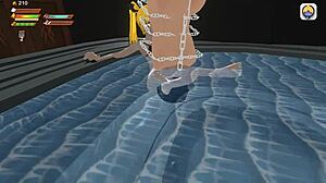 Femdom Vampire Pisses in Whirlpool POV