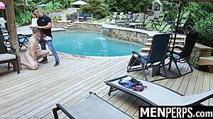 The gay officer tricks and punishes the twink suspect with a thorough stripsearch