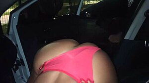ebony wife bent over for strangers in dogging action