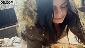 milfy calla gets cum on her jacket