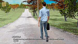 ripples 40 features big tits and cumshot in 3d anime game.