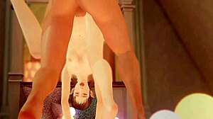 Uncensored hentai 3d phoenix begs for standing doggy and gets fucked hard