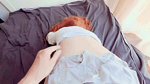 Horny Stepsister Caught Stepbrother With Her Panties And Cum Twice In Juicy Pussy.