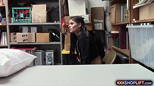 santa officer punish fucks shoplifter in backroom