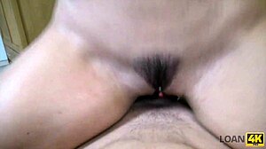 Pervert Guy Uses Money To Fuck Busty Blonde