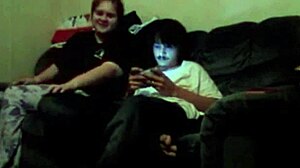 Wife deepthroats husband dick then gets fucked and pussy creampie!