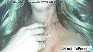 Samantha's Nude Teasing with Pussy and Ass