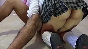 Mexican teen fucks father-in-law before boyfriend arrives