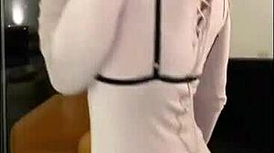 Watch this slut flash and suck during our naughty sex challenge