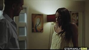 latina wife cheats with stepbro in law licking and blowjob