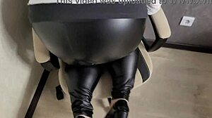 Boss fucked bbw sextresss huge ass and cum on her big juicy tits