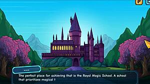 Princess Sophia strips naked in hentai game.