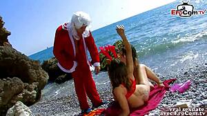 hey, wanna see french teens in an outdoor ffm threesome at the beach?