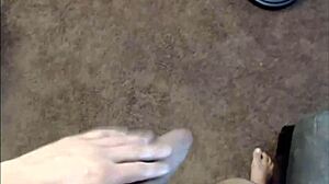 Latina Brownmaigic69 Licks And Cums In Bathroom Chat