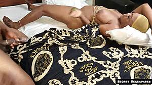 milf got a hard sweet doggystyle from her boyfriend on christmas day