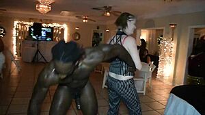 Jamaican stripper surprises milfs with a wild orgy at the party.