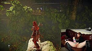 i'm a redhead gamer slut who forgot the cam was on while masturbating with huge socks