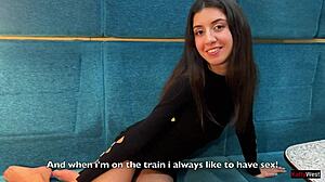 Beautiful Cute Chick Invited Random Guy For Train Anal Fuck