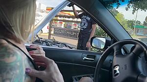 Holy cow! Ts Ria Bentley and Caramel God get wild with dirty talk and assfucking in home workout