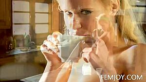 i watch sabina make coffee nude