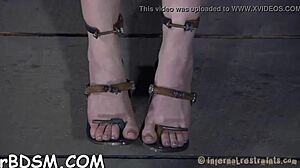 Is This Beauty Ready For Garage Bondage Thrashing?