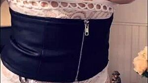 Watch this slut flash and suck during our naughty sex challenge