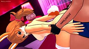 she's scorching in cosplay bikini on the bed