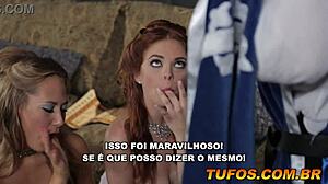 Two Hot Maidens Sucking Servant's Cock in Cinderella Parody!