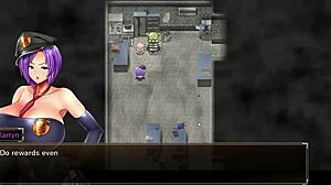 Karryn's Prison Hentai Game Ep 12: Rough Threesome With Slime Monster And Thug