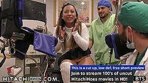 Freshman Melany Lopez Gets Intense Hitachi Wand Orgasms by Doctor Tampa