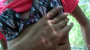 Wow! Long-Haired Babe Gets Fucked Hard Outside in Public. What a Wild POV Scene!