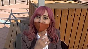 Part1 Busty Japanese Babe Giving Intense Blowjob And Cumshot 😍