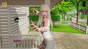 ripples 40 features big tits and cumshot in 3d anime game.