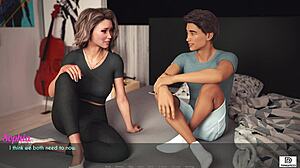 A wife and stepmother in steamy 3D hentai game