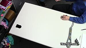 Housewife got punished for stealing that expensive lingerie!