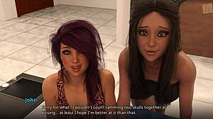 did jamie and shauna kiss with their big tits and asses in hentai?