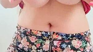 model depravedminx poses her big natural tits outdoors, moaning while riding and squirting