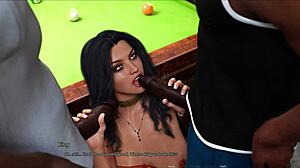 Anna Enjoys Exciting Affection Through Double Penetration By Monster Black Cocks In Anime Game