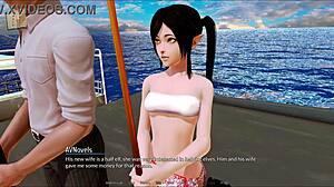 Playing harem hotel game episode 153.