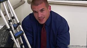 So, what’s the deal with male toes in this gay HR meeting flick?